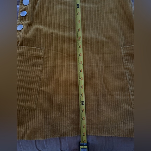 Zara Mustard Corduroy Dress - Picture 9 of 9